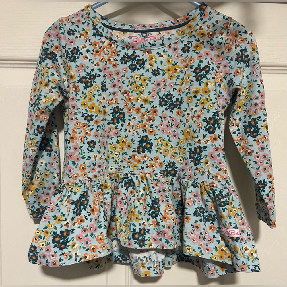 Ruffle Butts Vintage Garden Peplum Top
